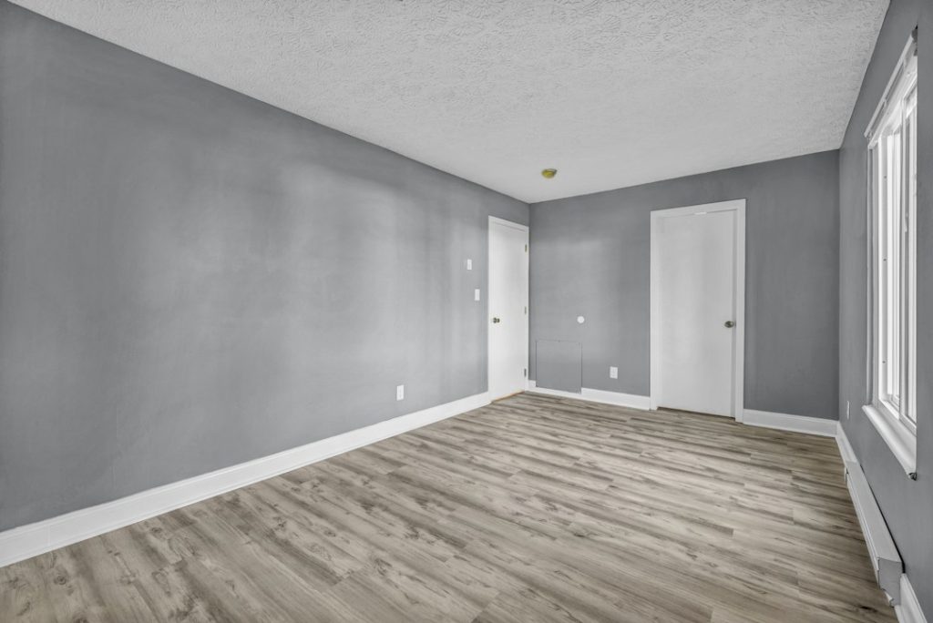 Freshly finished interior walls